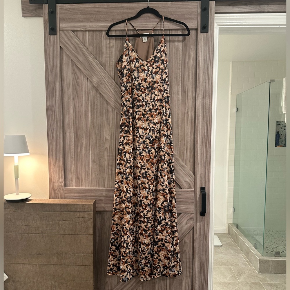 Nicole Miller animal print maxi dress